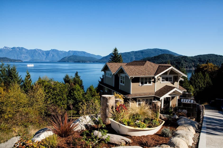 Professional landscaping work